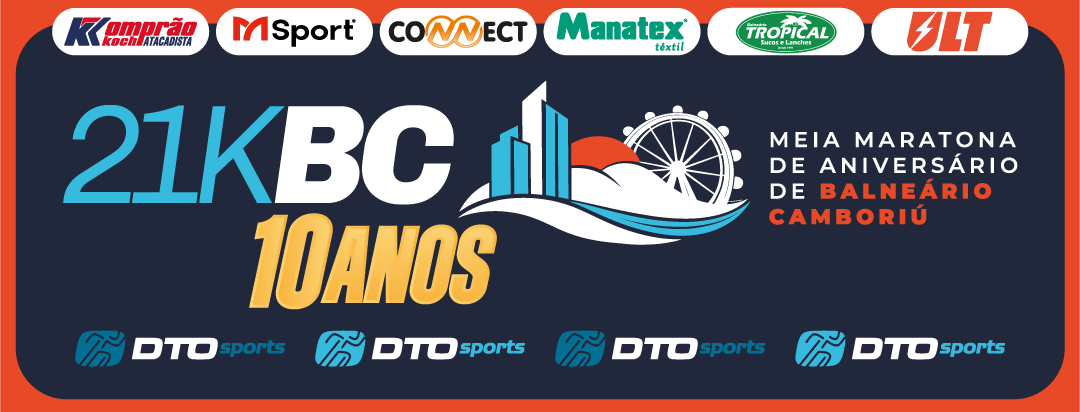 21K BC · 10 anos · Patrocinadores · DTO Sports
